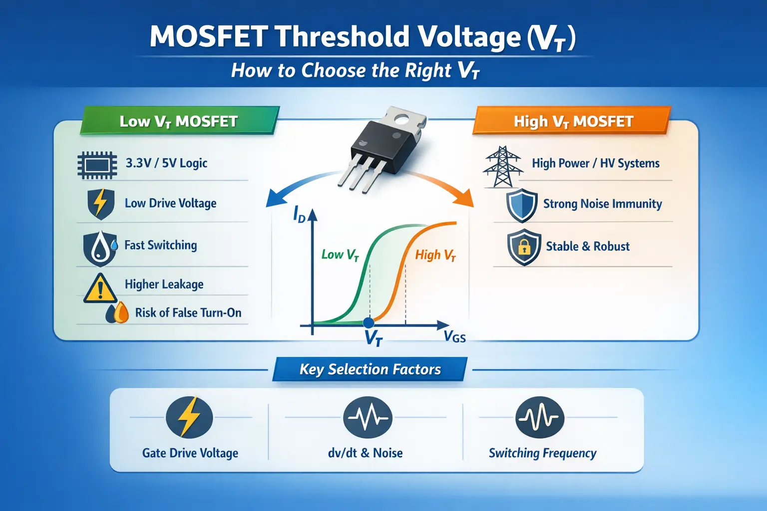 How to Choose the right Vt MOSFET